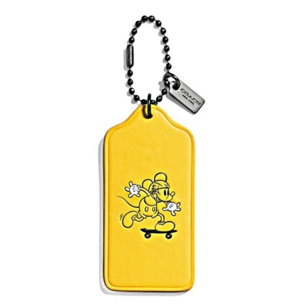 LIMITED EDITION ⭐️ COACH X DISNEY ⭐️ Hangtag with Mickey Mouse - YELLOW
